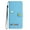 Blue, variant on Premium PU Leather Wallet Phone Case Shell Cover Featuring 3 Card Slots Hand Strap And Stand With Detachable Wrist Strap