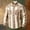 #067-Khaki, variant on Mens Casual Long Sleeve Shirt Vintage Camo Print Lapel Regular Fit For Outdoor Daily Leisure