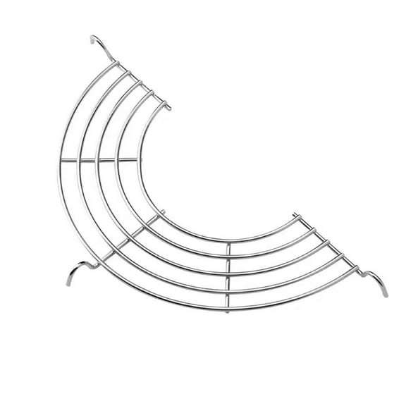 Kitchen Stainless Steel Semi-circular Oil Drain Rack Fried Food Oil Drip Filte ÷ C8D4