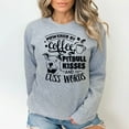 thumbnail image 6 of Powered by Coffee Pitbull Kisses and Cuss Words Sweatshirt, 6 of 8