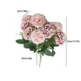 thumbnail image 3 of VQPeo Artificial Peony Flowers, Silk Peonies Flowers Fake Peonies Artificial Flowers Peonies Hydrangea Bouquet for Centerpiece Table Wedding Party Home Decor, 3 of 5