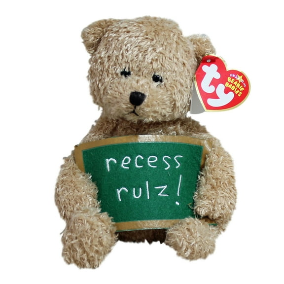Ty Beanie Baby: School Rocks the Bear - Recess Rulz! | Stuffed Animal | MWMT's