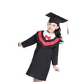 thumbnail image 3 of SHISUYAN 1 Pce Ensemble de Robe de Collation des Grades pour Enfants avec Écharpe et Pompon pour Cosplay Photographie Performance (Rouge, 130cm), 3 of 8