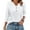 001_White, variant on JGNGSHN 3/4 Sleeve Tops for Women Casual V-Neck Plain Tunic Tops Plus Size Vocation Basic Tees Summer Fall Clothes