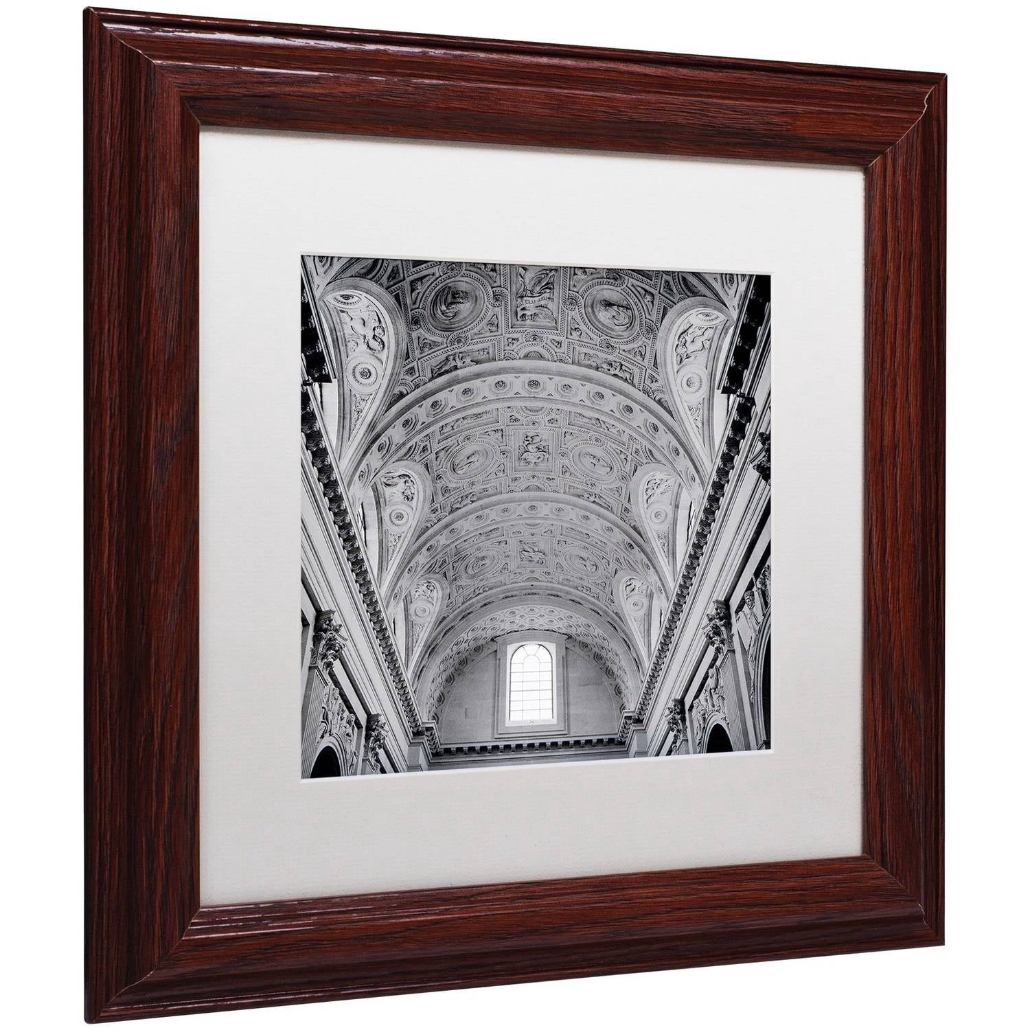 Trademark Fine Art "Paris II" Canvas Art by Alan Blaustein, White Matte, Wood Frame