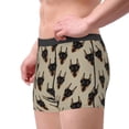 thumbnail image 2 of Gukieu Cute Black Dog Print Men's Boxer Briefs, High Elastic Moisture Wicking Boxer Briefs Underwear-Large, 2 of 5