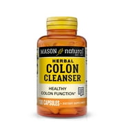 Mason Natural Herbal Colon Cleanser - Healthy Bowel Function & Detoxification, 100 Capsules