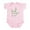 Petal Pink, variant on CafePress - Green I Love You Infant Bodysuit - Baby Light Bodysuit, Size Newborn - 24 Months
