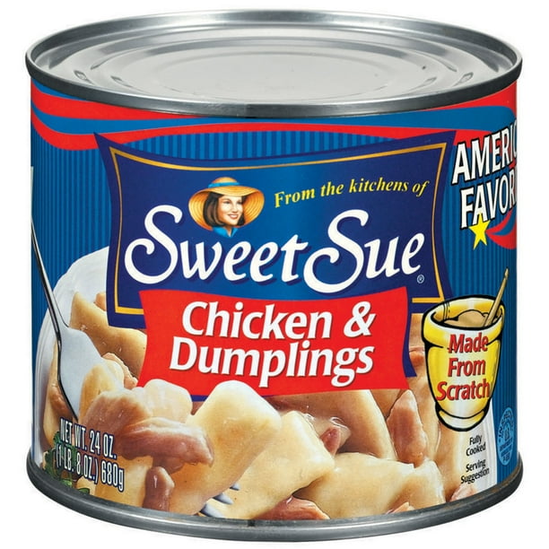2 Pack Sweet Sue Chicken And Dumplings High Protein Snacks 24oz Can Walmart Com Walmart Com