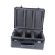 thumbnail image 3 of Estuche para cartas coleccionables, caja de almacenamiento, protector, ligero, portátil, fácil de transportar, resistente, con cerraduras, 3 ranuras., 3 of 7