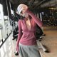 thumbnail image 3 of Ropa de yoga para mujer, top de manga larga con cuello levantado, personalidad, fitness, chaqueta deportiva adelgazante ajustada, top con cremallera para correr, 3 of 5