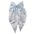 thumbnail image 2 of EGNMCR Sequined Bow Hair Clip Back Of Head Ribbon Spring Clip Style Hair Accessory For Women Sequin bow clip, 2 of 5