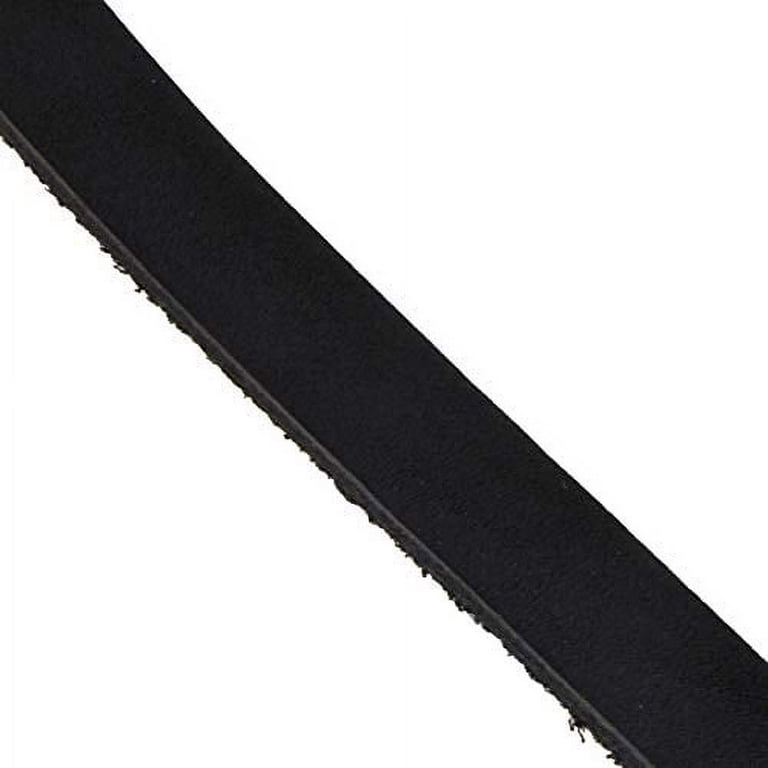 Mandala Crafts Genuine Leather Strap - Black Cowhide Leather Strips for  Crafts - Strap Leather Wrap for Handbag Saddle Belt Jewelry Making Craft