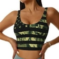 thumbnail image 2 of Lsque American Flag Camo Printed Women'S Sports Bra, Compression, Moisture Wicking, High-Impact Sports Bra For Women,Supportive sports bra-X-Large, 2 of 9