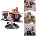 thumbnail image 2 of Time Flying Airplane Flip Clock Automatic Mechanical Desk Clock Creative Aircraft Design Table Decor Unique Decorative Timepiece For Home, 2 of 9