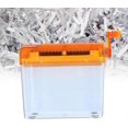 thumbnail image 2 of Manual Paper Shredder, Portable Manual Compact Structure Simple Operation Crank Shredder for Home Office(Orange), 2 of 5