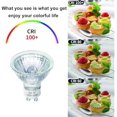 thumbnail image 4 of GU10 Halogen Bulb, 120V 50W Halogen Light Bulbs with Glass Cover for Candle Warmer, MR16 GU10+C 2700K Warm White Dimmable Recessed Track Lighting (6 Pack)$$Tools, 4 of 5