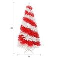 thumbnail image 7 of EUROCO 6ft Artificial Christmas Tree with 300 LED Lights and 900 Bendable Branches, Candy Cane Christmas Tree Holiday Decoration, Creative Decorated Trees, Xmas Tree Christmas Decorations, 7 of 7