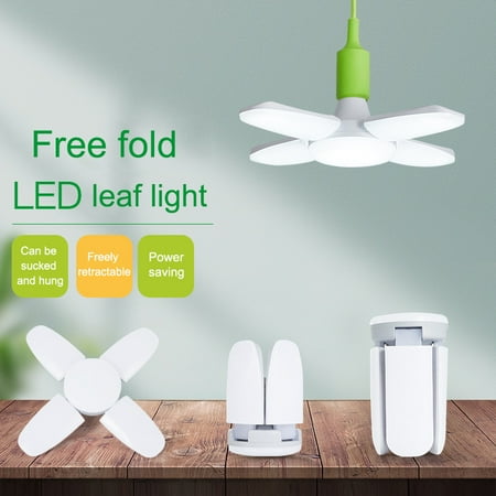 

Deformable LED Garage Light Bulbs Ceiling Fixture Home Shop Workshop Lamp