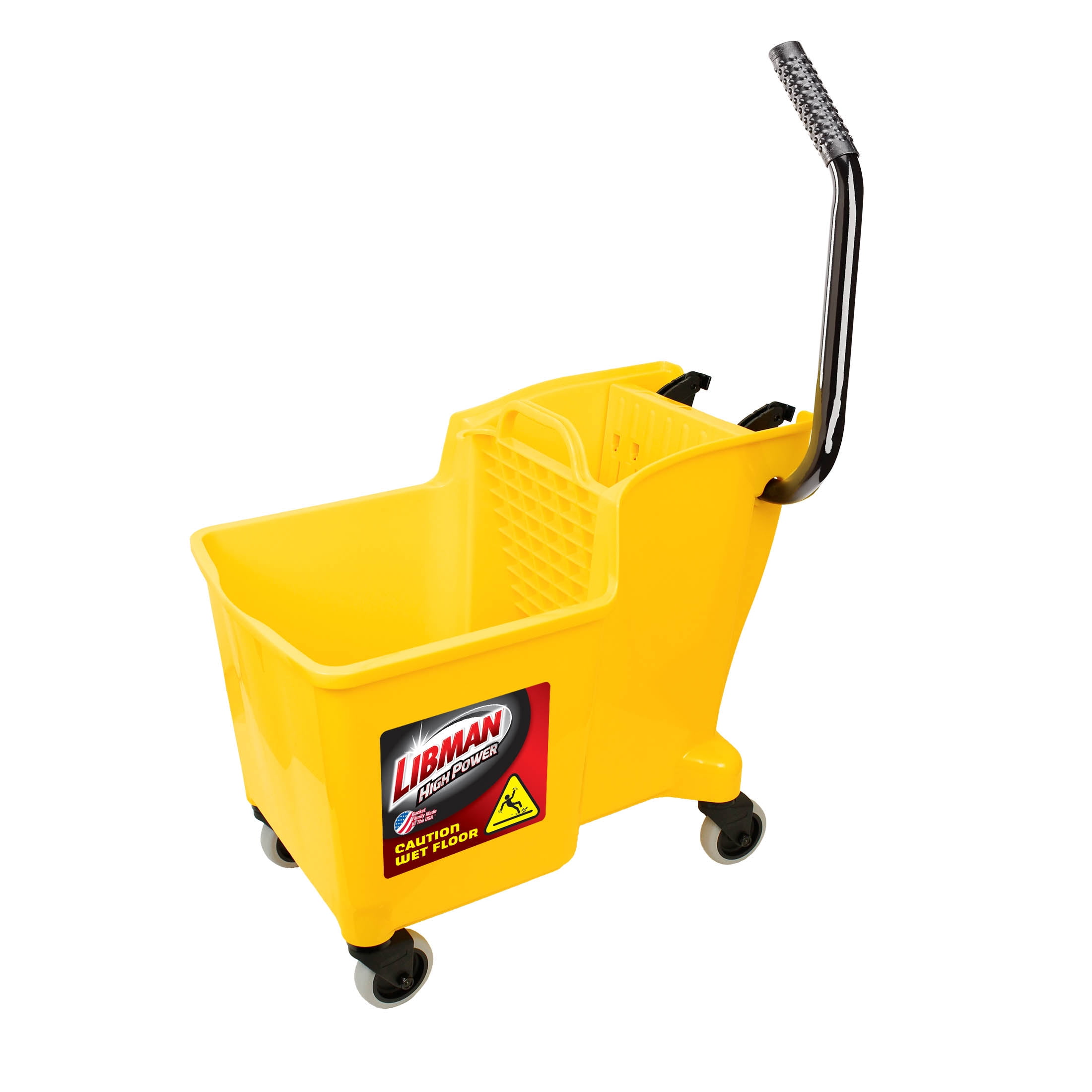 Libman 32 Quart Yellow Polypropylene Bucket & Wringer with Steel Handle