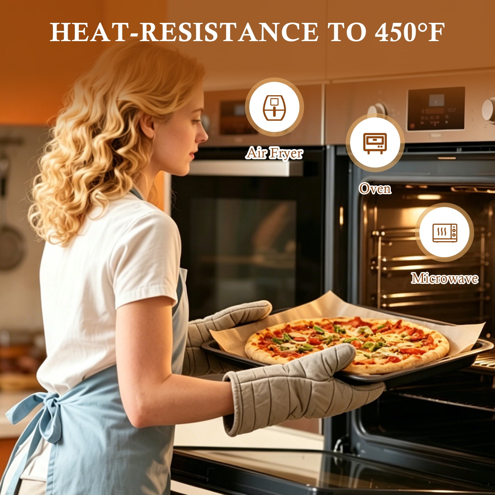 Godance 360 Count Parchment Paper Baking Sheets, 12 x 16 Inch Precut Non-Stick & Unbleached Baking Parchment, Flat Baking Paper Liner for Oven, Grilling, Air Fryer, Steaming, Fit for Half Sheet Pans