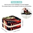 thumbnail image 5 of Crocodile Travel Portable Square Necklace Organizer Jewelry Box Earring Holder for Girls and Women - Store Rings, Earrings, Necklaces, Bracelets, and More, 5 of 6