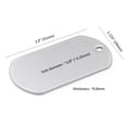 thumbnail image 4 of Pack 100 pcs Shiny Stainless Steel Military spec Dog Tags by OnDepot, 4 of 5