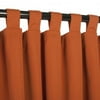Sunbrella Canvas Rust Outdoor Curtain with Tabs 50 in. x 96 in.