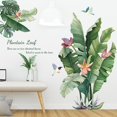 thumbnail image 4 of Green Banana Leafs Plant Pegatinas de pared removibles Calcomanías Inicio Afortunado Sencillez, 4 of 5