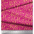 thumbnail image 3 of Soimoi Pink Modal Satin Fabric Aboriginal Mosaic Print Fabric by the Yard 42 Inch Wide, 3 of 3