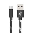 thumbnail image 1 of Methold Cable de carga Micro USB 3A (máx.) 1/2M tipo C Cable de datos de carga rápida Cable de carga tejido de nailon para Cable Teléfono y Comunicación Negro 2 metros, 1 of 6