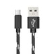 thumbnail image 1 of Methold Cable de carga Micro USB 3A (máx.) 1/2M tipo C Cable de datos de carga rápida Cable de carga tejido de nailon para Cable Teléfono y Comunicación Negro 2 metros, 1 of 6