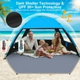 thumbnail image 3 of Gorich Beach Tent for 3/4/6/8 Person, UPF 99+ UV Protection, Portable Sun Shelter, Easy Setup Sun Shade Beach Canopy with Carry Bag (Dark Shelter), 3 of 7