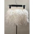 thumbnail image 4 of Falda de plumas de diseño dulce de estilo coreano, falda de cadera a la moda que combina con todo, falda de hadas súper para mujeres, 4 of 5