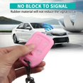 thumbnail image 5 of Key Fob Cover Compatible with GMC Sierra 1500 2500HD 3500HD Chevrolet Silverado 2021-2025 Keychain Case Holder Protector,Black/Pink, 5 of 6