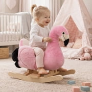 Ponyland Flamingo Rocking Chair for Infants and Toddlers - Plush Toy with Safety Features