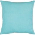 thumbnail image 3 of Lachen Woven Modern Pillow Cover in Teal, Cream, 3 of 4