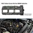 thumbnail image 2 of Valve Cover w/ Gasket+Cap 11127570292 For BMW N55 135i 335i 535i 640i 740i, 2 of 13