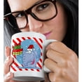 thumbnail image 2 of 3drose, Goofy Elephant Christmas with Candy Cane Background, 15oz Mug, 2 of 6
