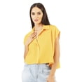 thumbnail image 1 of Crop top camisero de lino AMAD Casual para mujer Talla M, 1 of 5