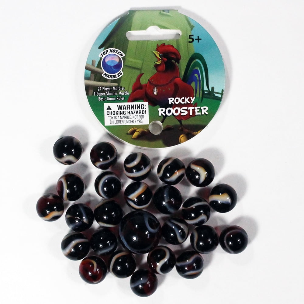 10 pack Mega Marbles Opaque Red 22mm or 7/8" Marbles 