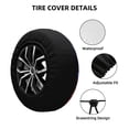 thumbnail image 2 of Sikiie Hawaiian Island Dolphin PVC Leather Spare Tire Wheel Cover Spare Tire Cover, for Car Truck SUV Camper Trailer Universal Fit(14-17in)-15 inch, 2 of 6
