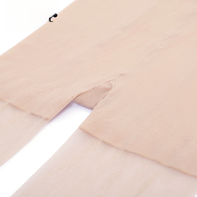 Medias de verano Sk 15D ultrafinas de seda negra, sexys, anti-gancho, de seda hilada con núcleo, de color carne, con artefactos para las piernas, pantimedias de fondo