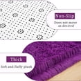 thumbnail image 4 of Softlife Super Soft Rug For Living Room Fluffy Rugs For Dorm Room Cute Plush carpet For Bedroom,3' x 5',Dark Purple, 4 of 7