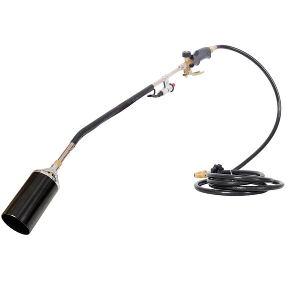 CQSXDA Propane Weed Torch Burner with 10FT Hose, Igniter & Adjustable Flame for Garden, BBQ, Melting Ice