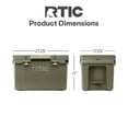 thumbnail image 5 of RTIC Ultra-Light 52 Qt Hard-Sided Ice Chest Cooler, Fits 76 Cans, Olive, 5 of 8