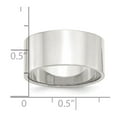 thumbnail image 5 of 925 Sterling Silver 10mm Flat Band Ring Size 10, 5 of 6