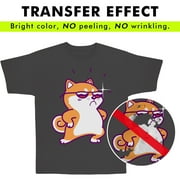 Koala Inkjet Printable Heat Transfer Vinyl Paper, Dark Transfer Paper for Dark or Light Color Cotton T-Shirt 10 Sheets