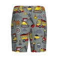 thumbnail image 2 of Haiem Funny Construction Men's Pajama Short with Soft Woven Cotton Elastic Waistband Sleep Short-Small, 2 of 9