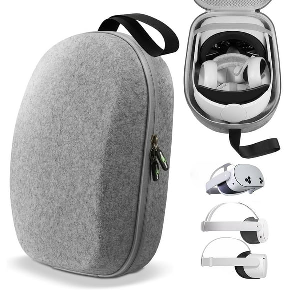 Funda de transporte rígida compatible con Oculus Meta Quest 3S/Quest 3/Quest 2